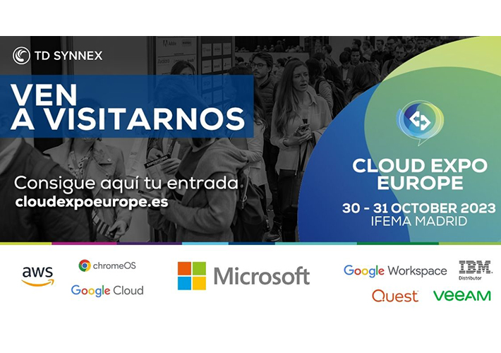 Foto TD SYNNEX presenta en Cloud Expo Europe la oferta cloud más variada del mercado español.